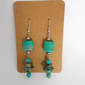 Handmade polymer clay earrings